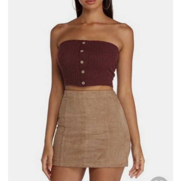 (1 Left) "Buttons" Tube Top - Picture 6 of 6